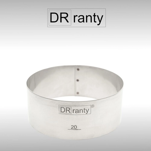 Opaska rant stały obręcz do tortu ciasta forma średnica 20cm wysokość 8cm Dorosiowe Ranty